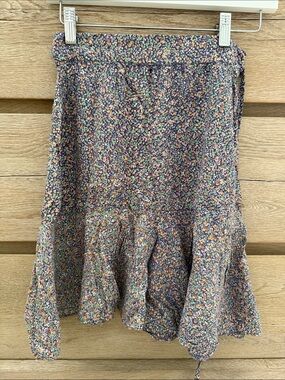 Vintage Indian Floral Midi Skirt in kids are petite women’s xxs XS